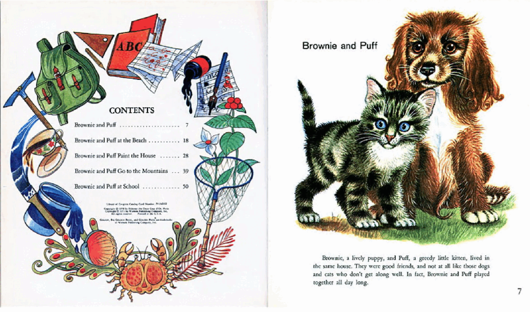 英语绘本A little Golden Books The Adventure of Brownie and Puff.pdf,第4页预览