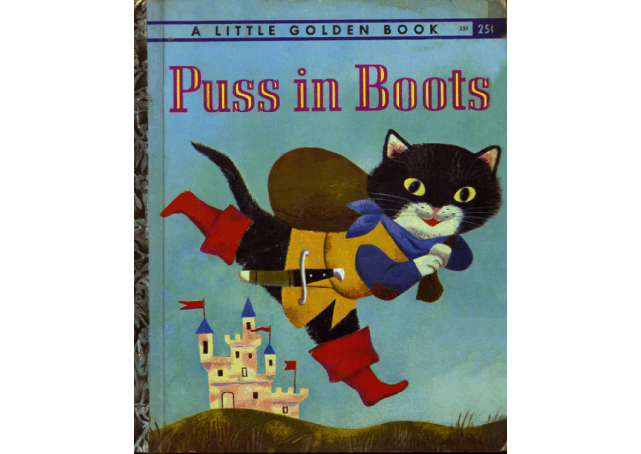 名家精选英语绘本Little Golden Book 0359 - Puss in Boots (1959) (Freckled Derelict).pdf,第1页预览