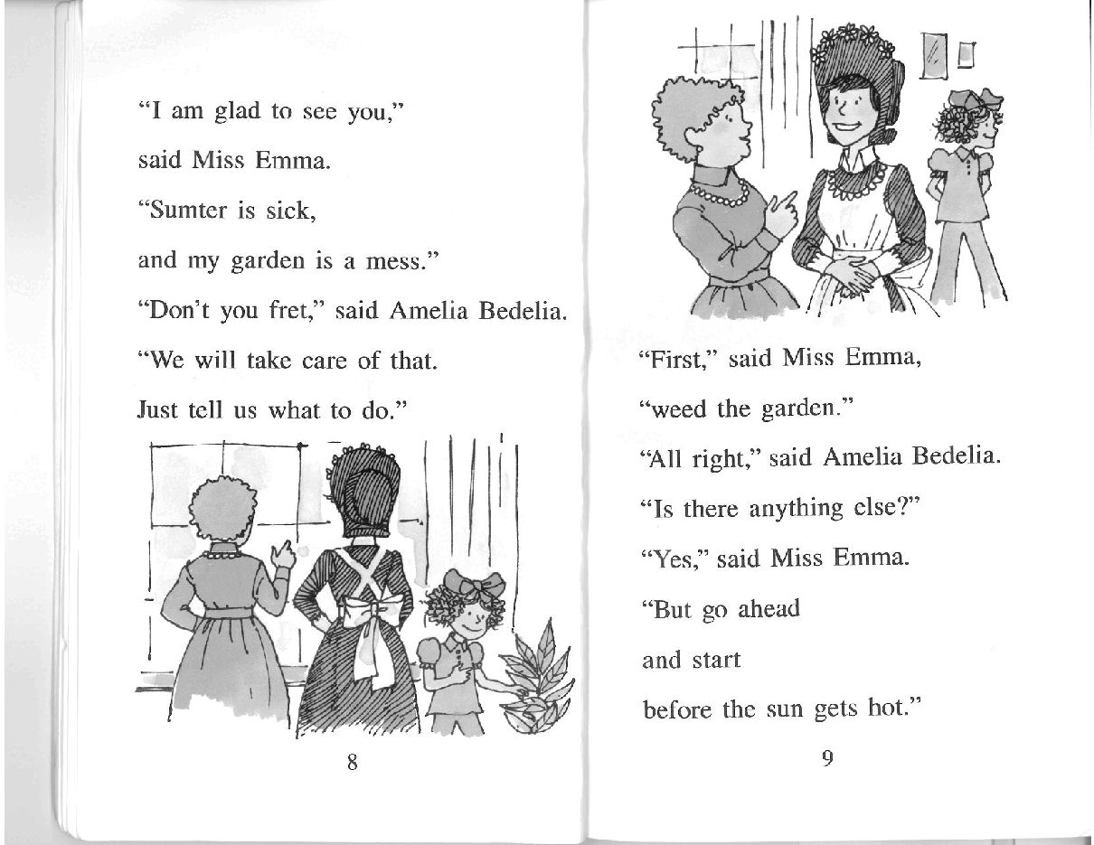 糊涂的女佣系列英文绘本Amelia Bedelia Helps Out.pdf，第4页预览