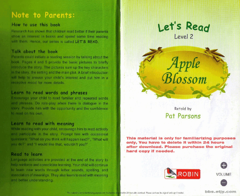 启蒙英语绘本apple blossom.pdf,第2页预览
