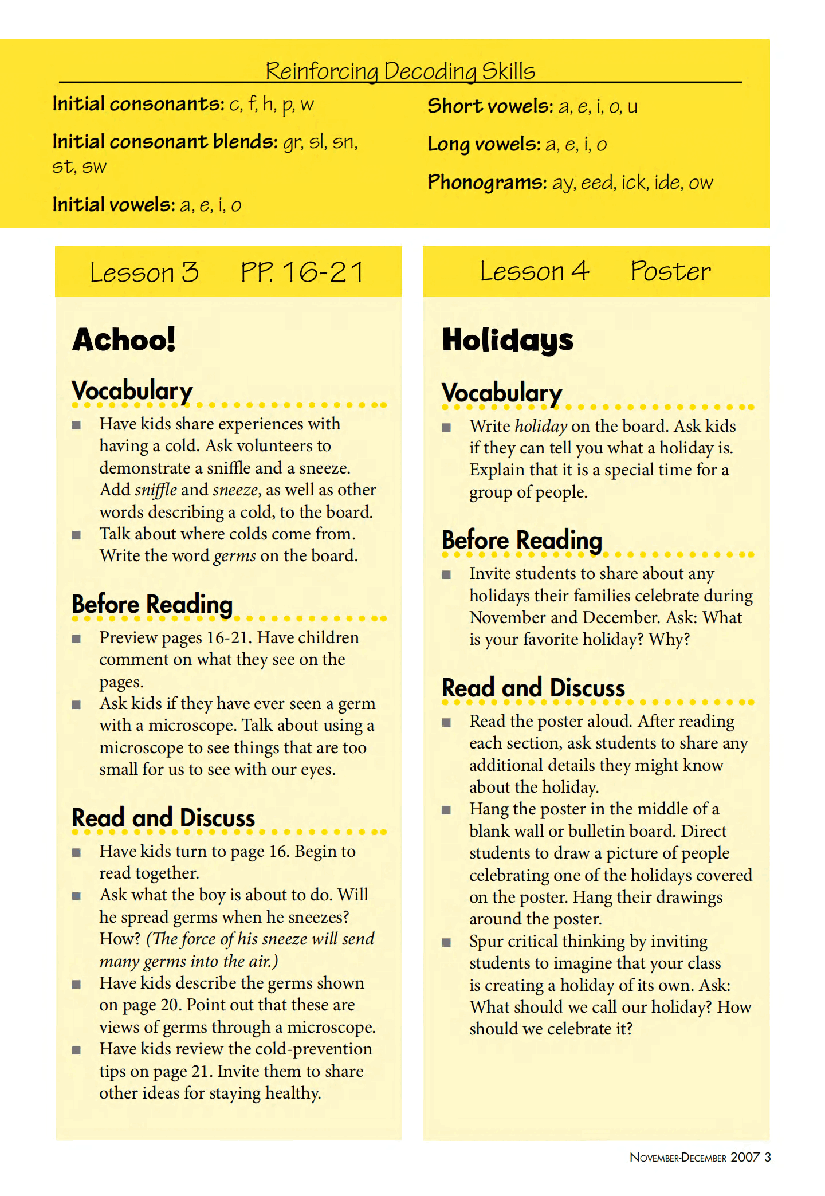 美国国家地理幼儿版November_Young_Exp_teachers_guide.pdf,第3页预览