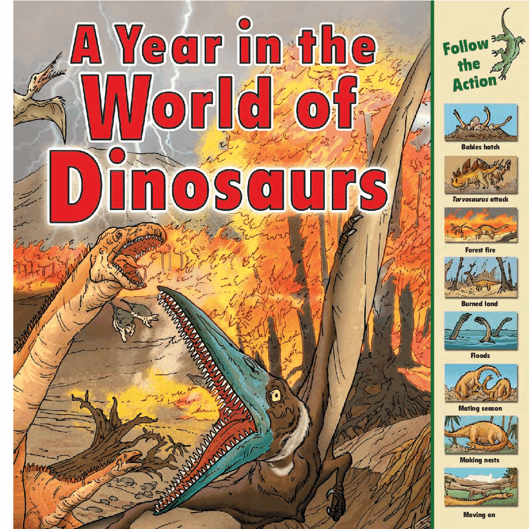 时间的流转英语绘本A Year in the World of Dinosaurs.pdf,第1页预览