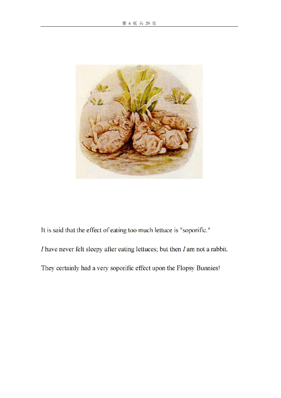 彼得兔系列英语绘本The Tale Of The Flopsy Bunnies.pdf,第4页预览