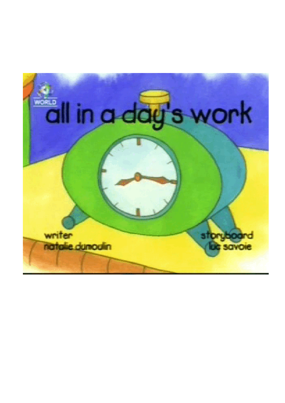 卡由英文绘本Caillou all in a day's work.pdf,第1页预览
