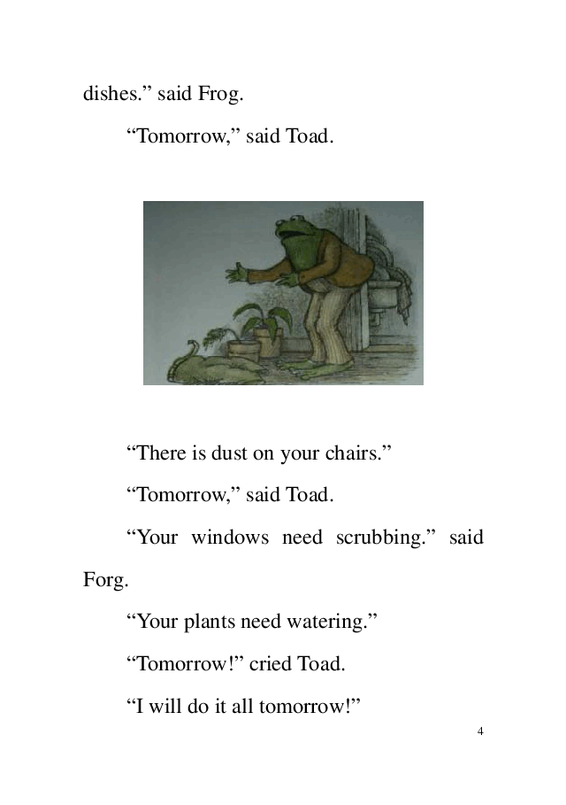 20本青蛙和蟾蜍英文绘本16 Tomorrow.pdf,第4页预览