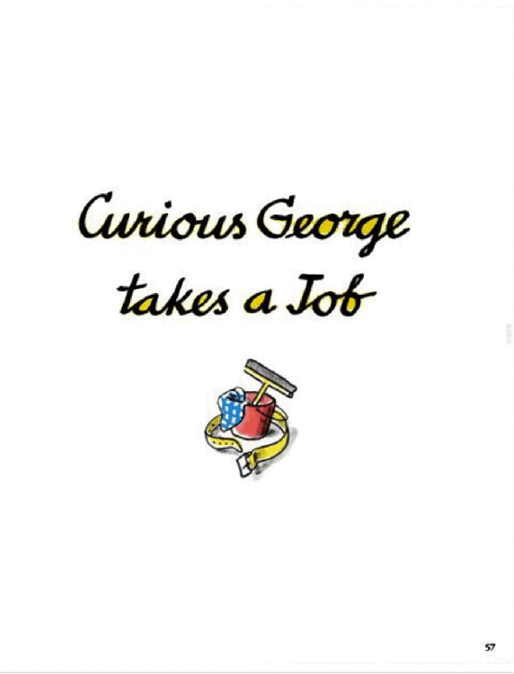 好奇的乔治英文绘本系列Curious George Takes a Job.pdf,第3页预览