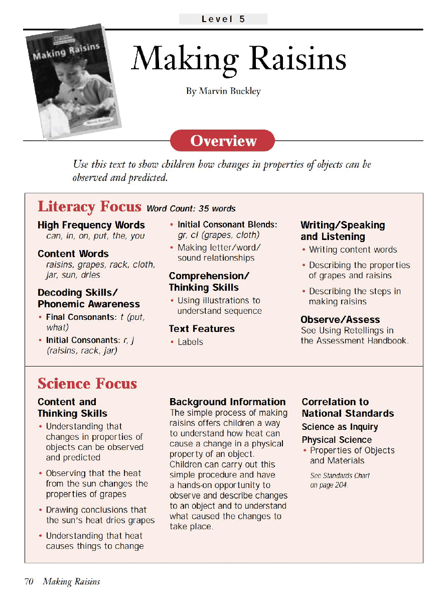国家地理少儿百科入门级Emergent17 making raisins 教学指导.pdf,第1页预览