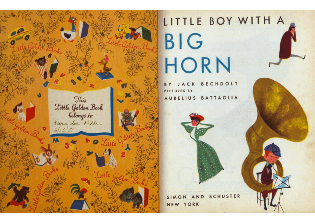 名家精选英语绘本Little Golden Book 0100 - Little Boy With a Big Horn (1950) (Freckled Derelict).pdf,第2页预览