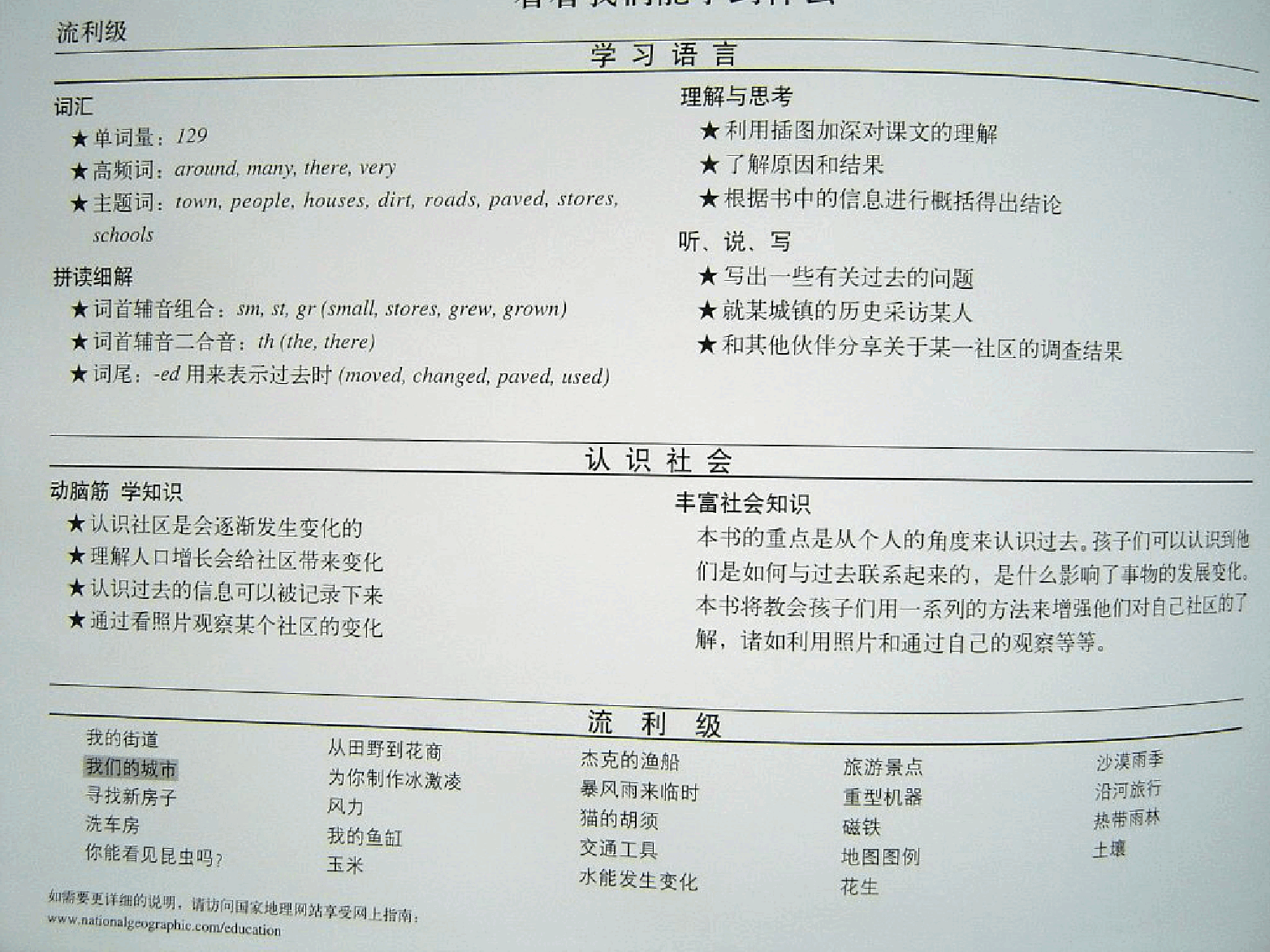 国家地理百科流利级英文绘本Fluent02 our town 课文.pdf,第2页预览