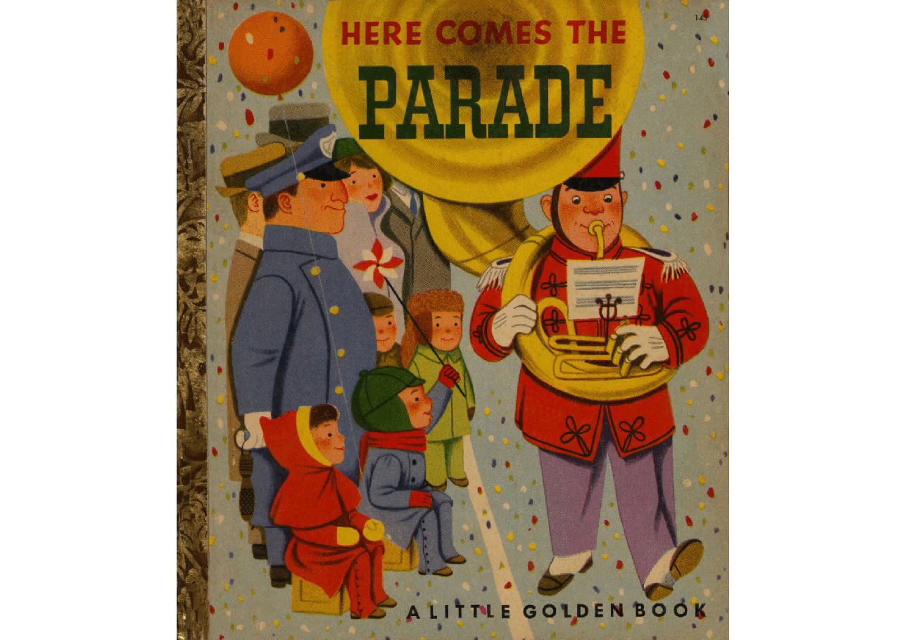 名家精选英语绘本Little Golden Book 0143 - Here Comes The Parade (1951) (Richard Scarry) (goldengems).pdf,第1页预览