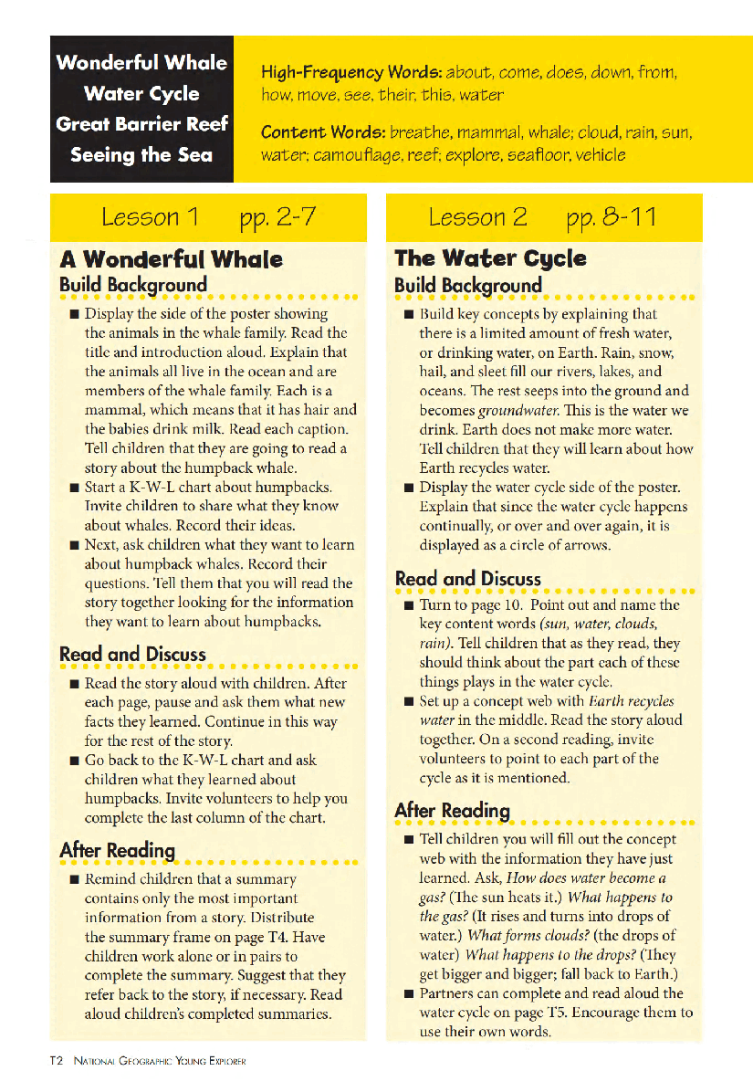 美国国家地理幼儿版march-young-explorer-teacher-guide.pdf,第2页预览