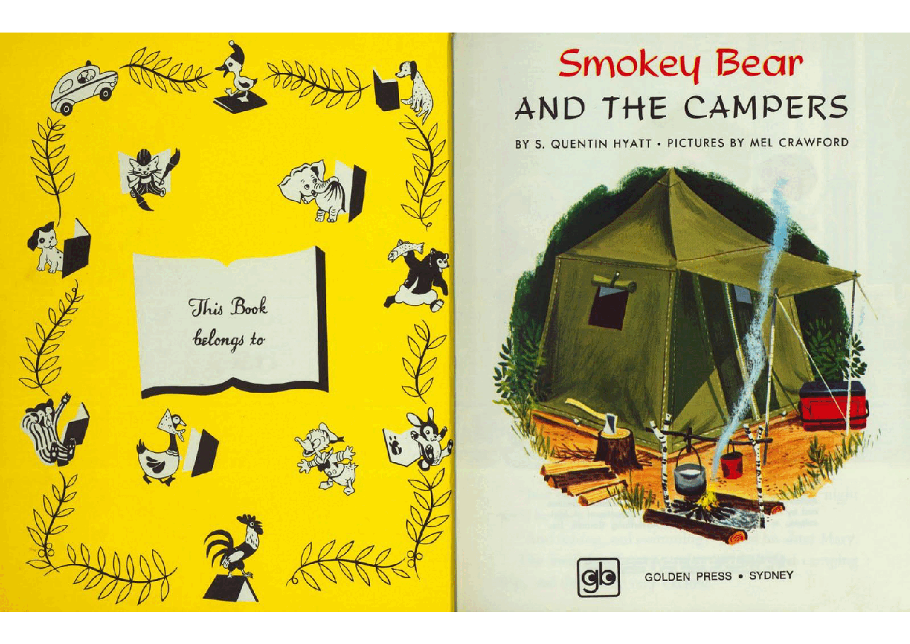 名家精选英语绘本Little Golden Book 0433 - Smokey Bear and the Campers (1973) (goldengems).pdf,第2页预览