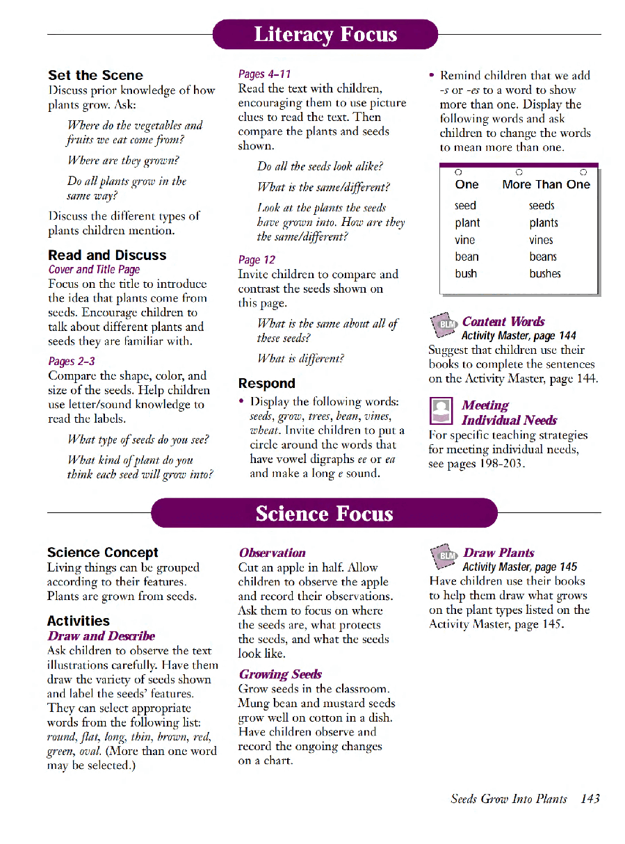 国家地理少儿百科提高级Early09 Seeds Grow into Plants 教学指导.pdf,第2页预览