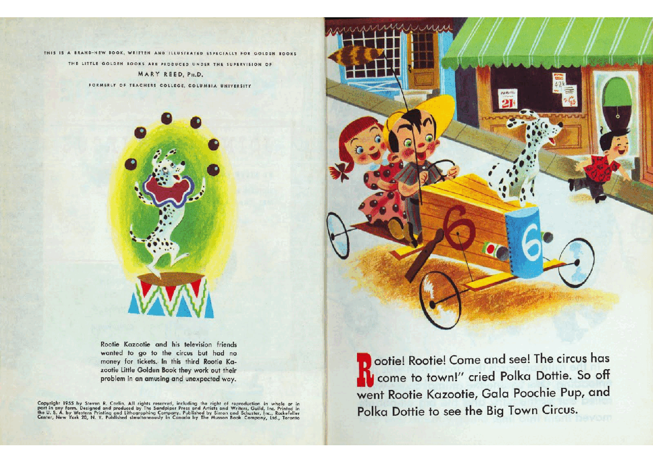 名家精选英语绘本Little Golden Book 0226 Rootie Kazootie Joins the Circus (1955) (Little Golden Book) (goldengems).pdf,第3页预览