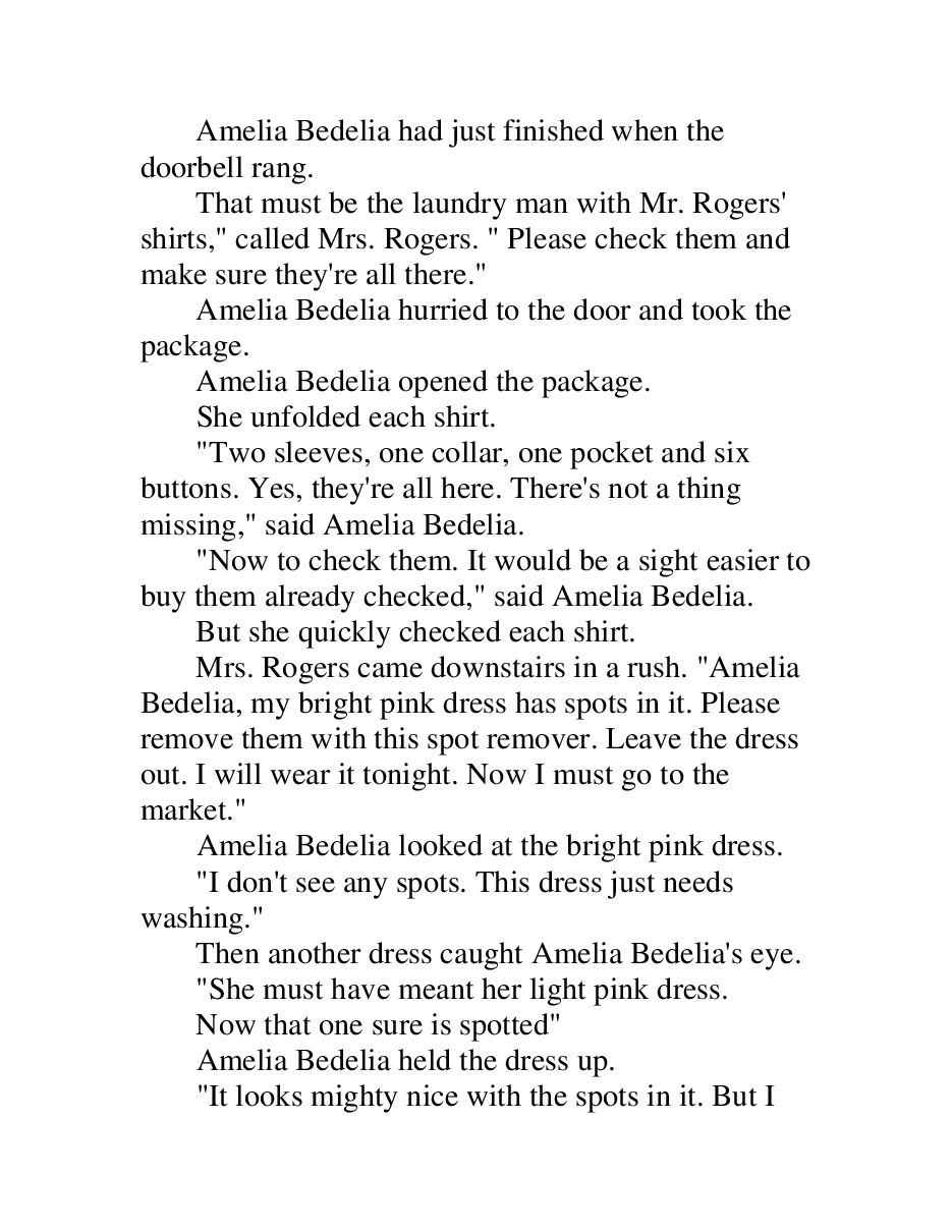 糊涂的女佣系列英文绘本Thank you, Amelia Bedelia - Peggy Parish.pdf，第3页预览