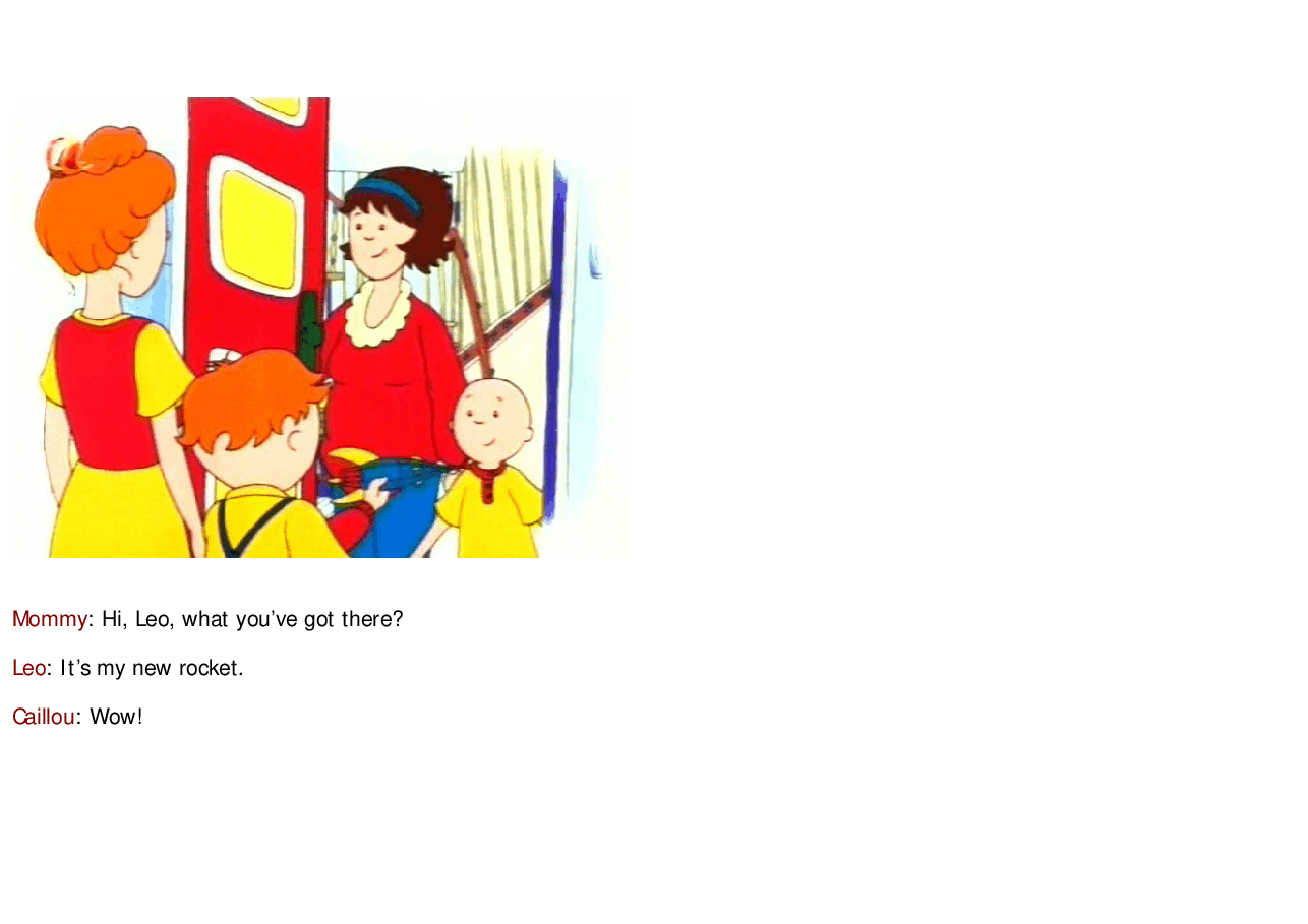 卡由英文绘本Caillou in space.pdf,第2页预览