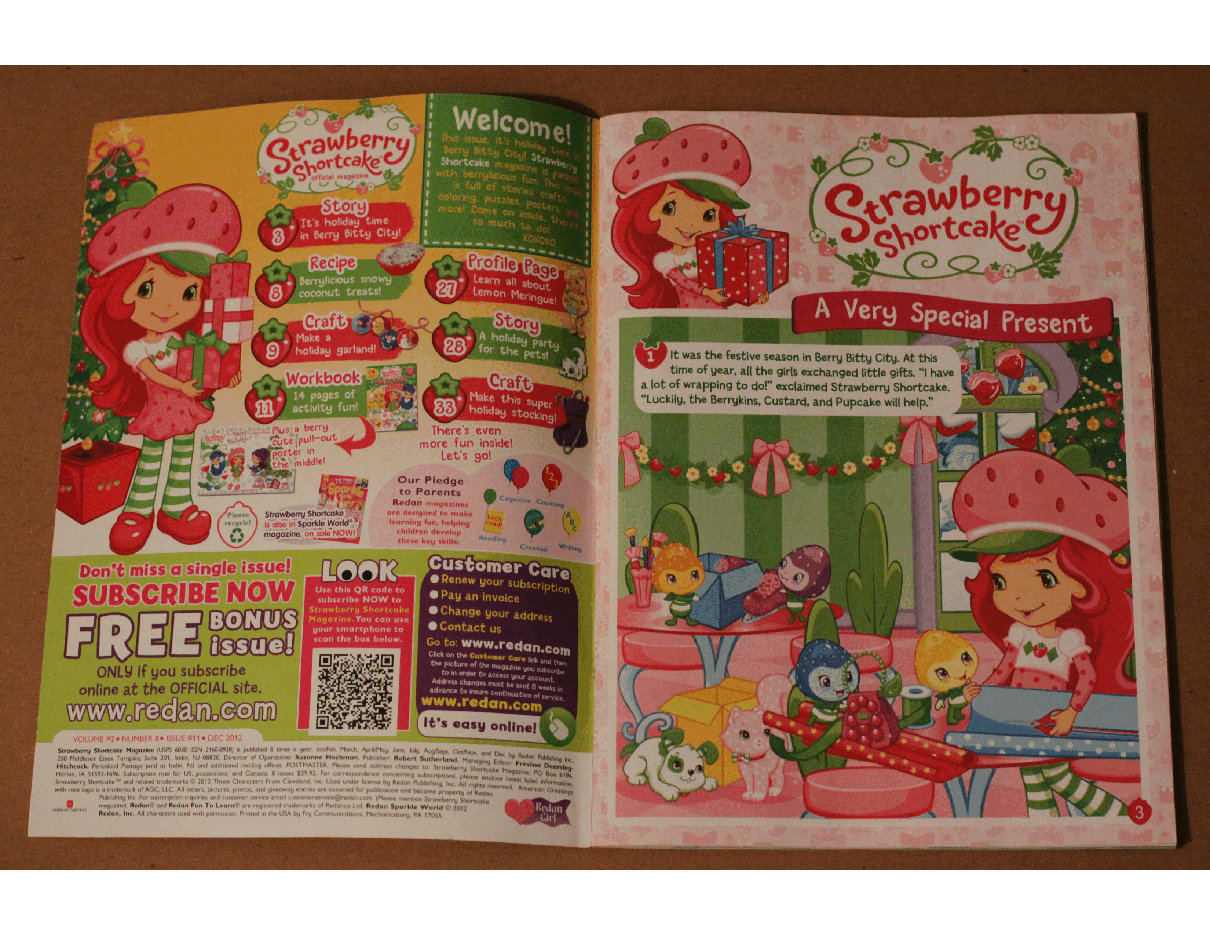 36本爱探险的朵拉英文绘本Strawberry Shortcake Maga2012.pdf,第2页预览