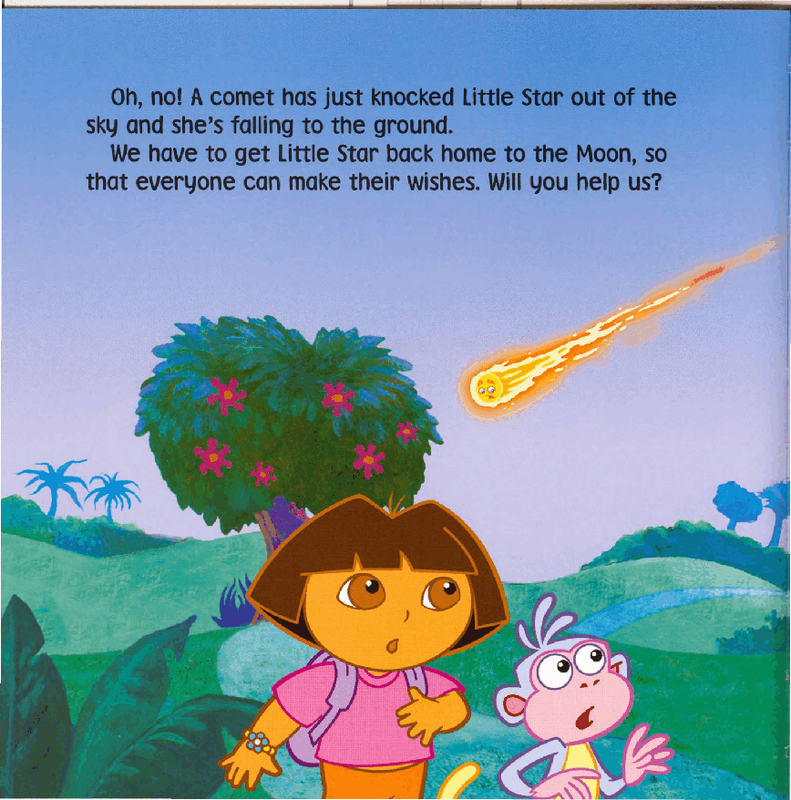 36本爱探险的朵拉英文绘本Dora_star.pdf,第3页预览