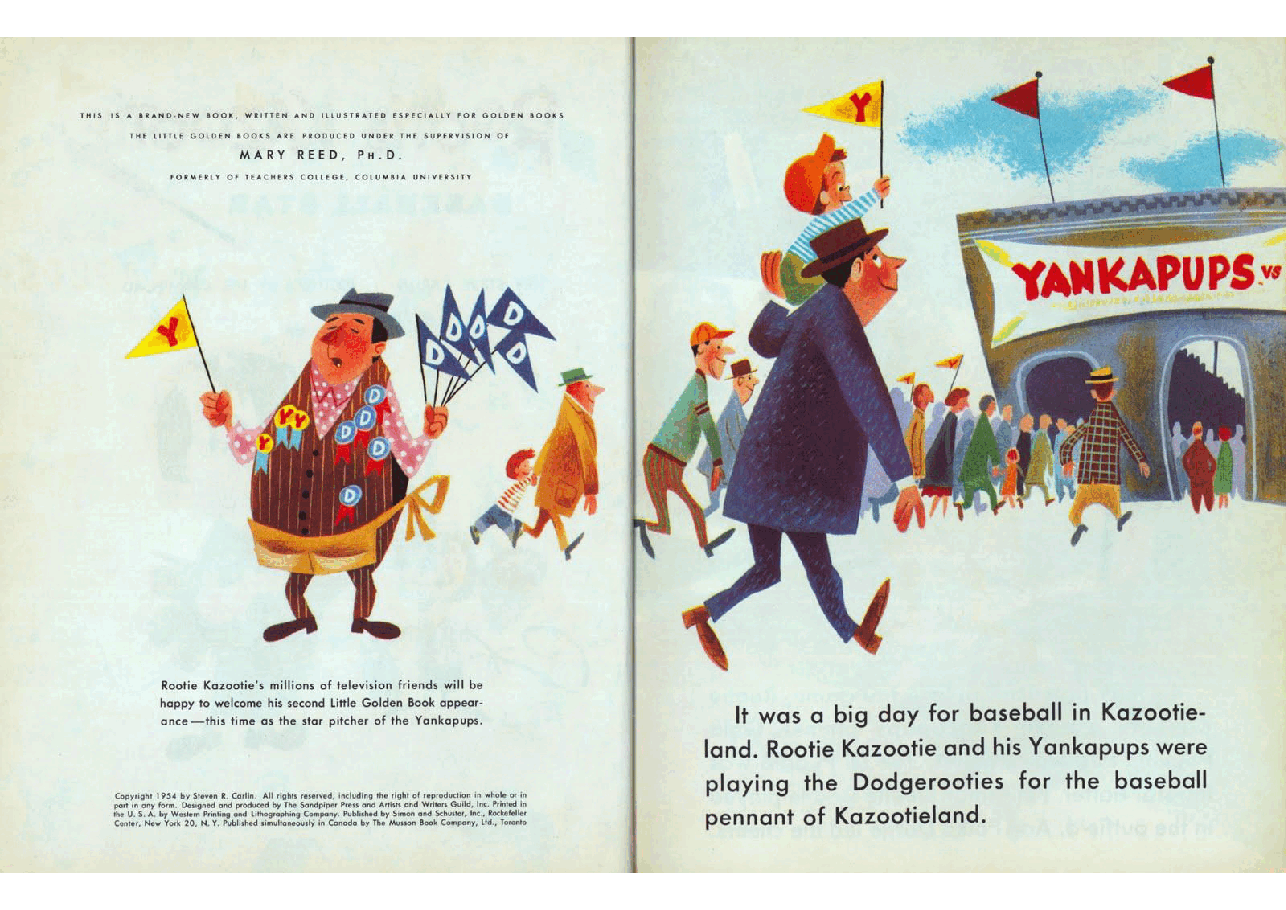 名家精选英语绘本Rootie Kazootie Baseball Star (1954) (Little Golden Book) (goldengems).pdf,第3页预览
