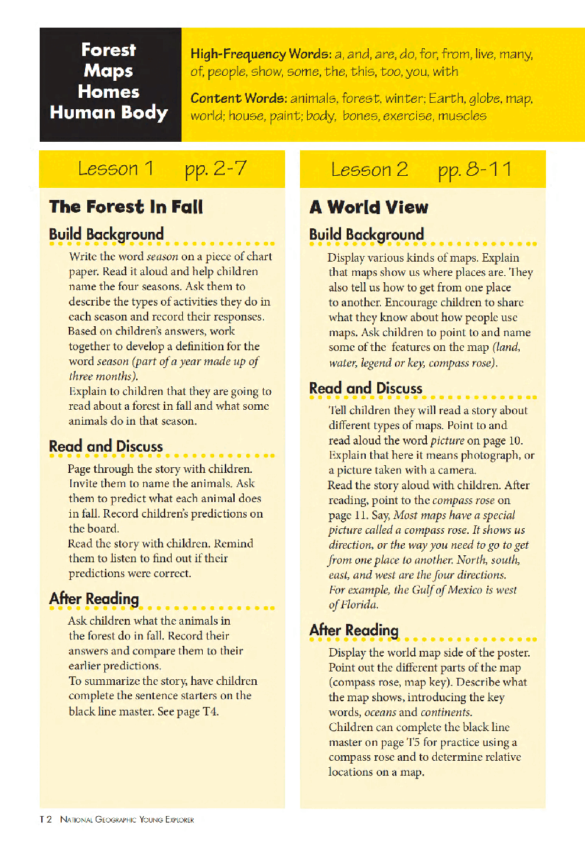 美国国家地理幼儿版Sept_Young_Exp_teachers_guide.pdf,第2页预览