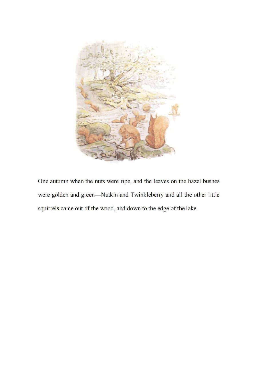 彼得兔系列英语绘本The Tale of Squirrel Nutkin.pdf,第4页预览