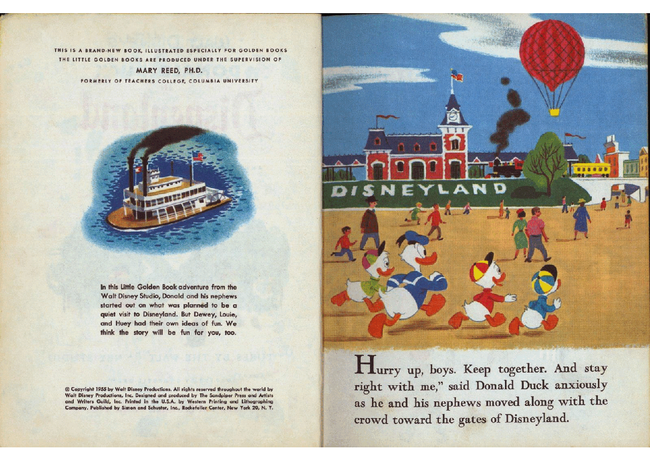 名家精选英语绘本A Little Golden Book D044 - Donald Duck in Disneyland (1955) (goldengems).pdf,第3页预览