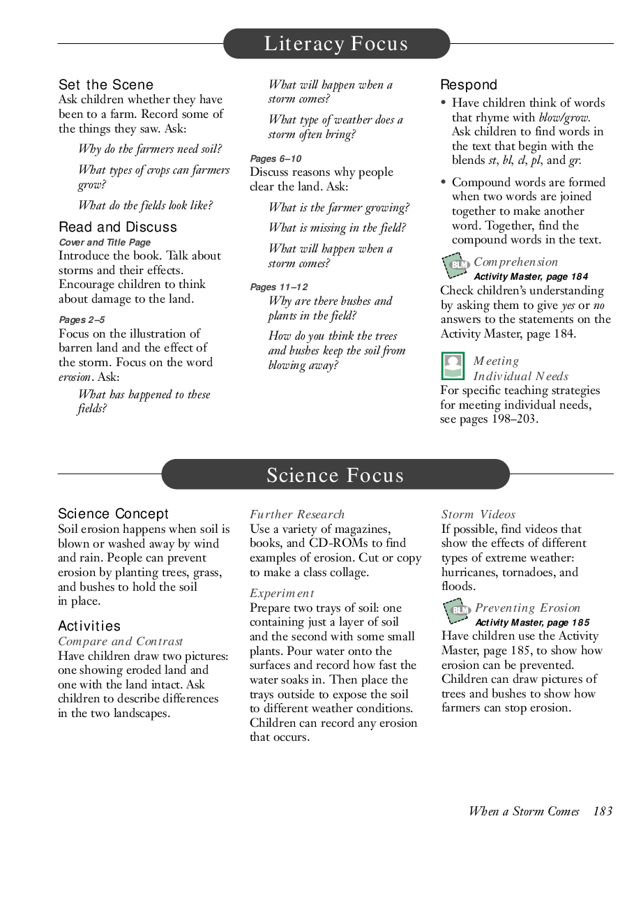 国家地理百科流利级英文绘本Fluent12 when a storm comes 教学指导.pdf,第2页预览
