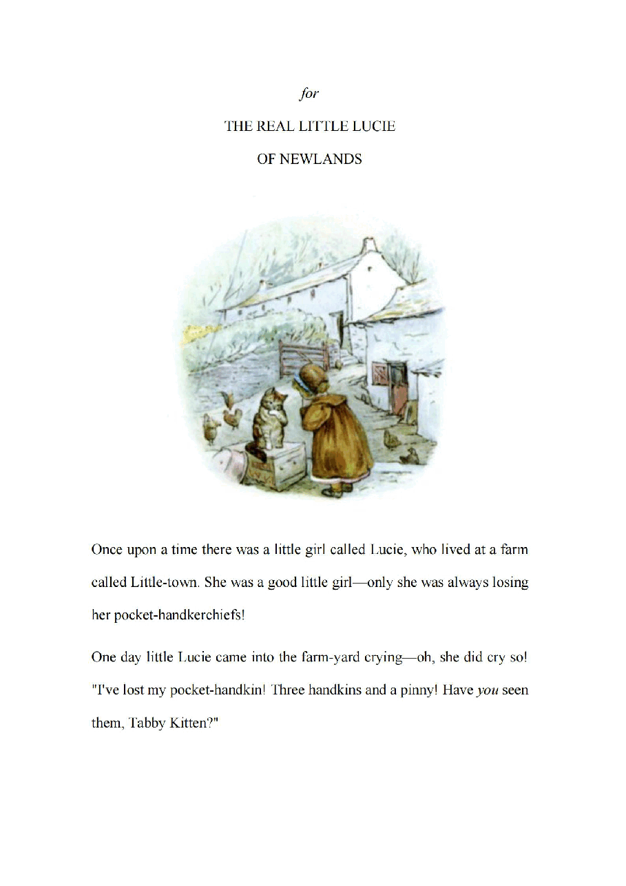 彼得兔系列英语绘本The Tale of Mrs. Tiggy-Winkle.pdf,第4页预览