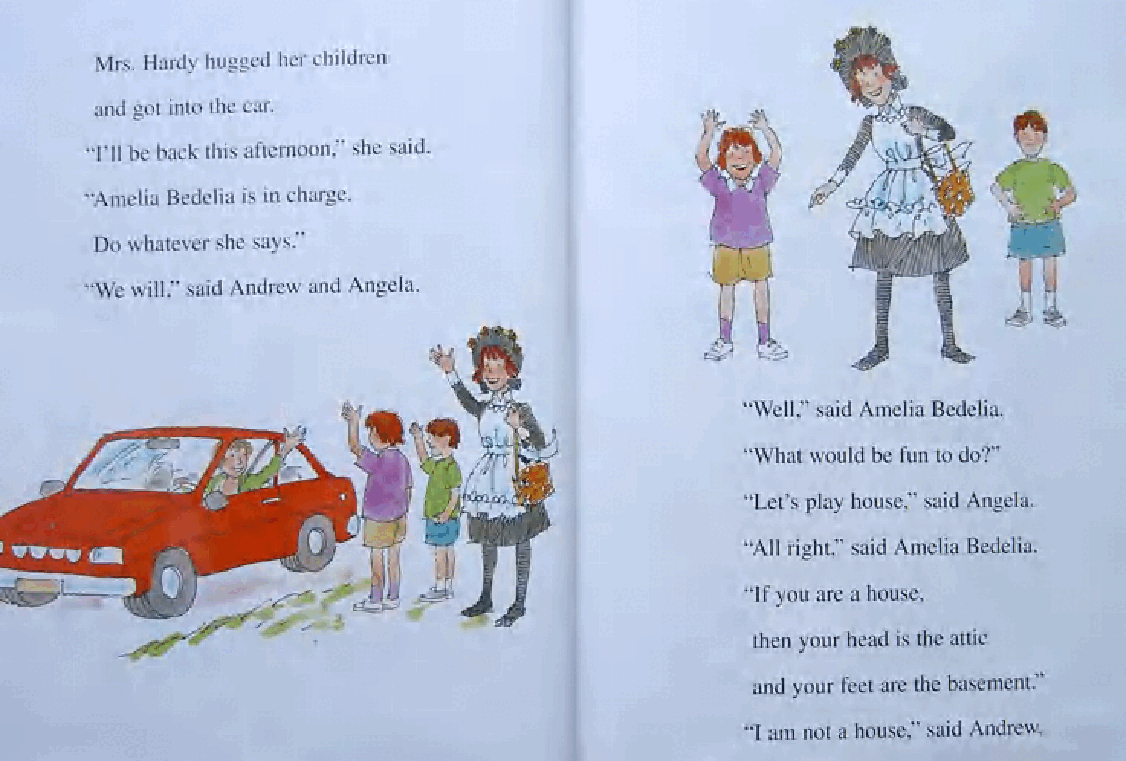 糊涂的女佣系列英文绘本Amelia Bedelia under construction.pdf,第4页预览