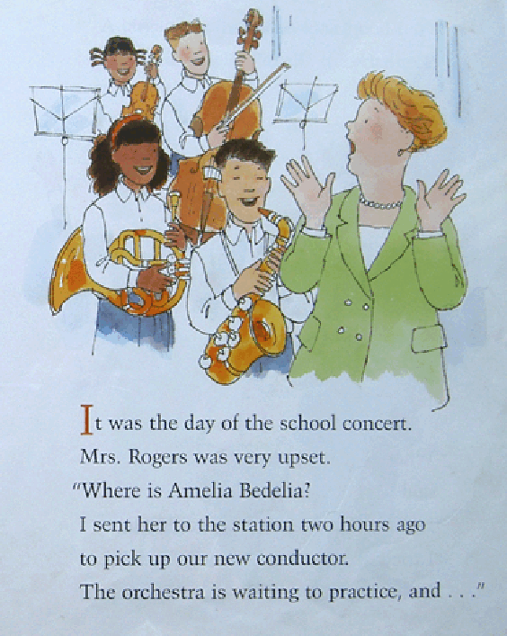 糊涂的女佣系列英文绘本Amelia Bedelia music.pdf，第1页预览