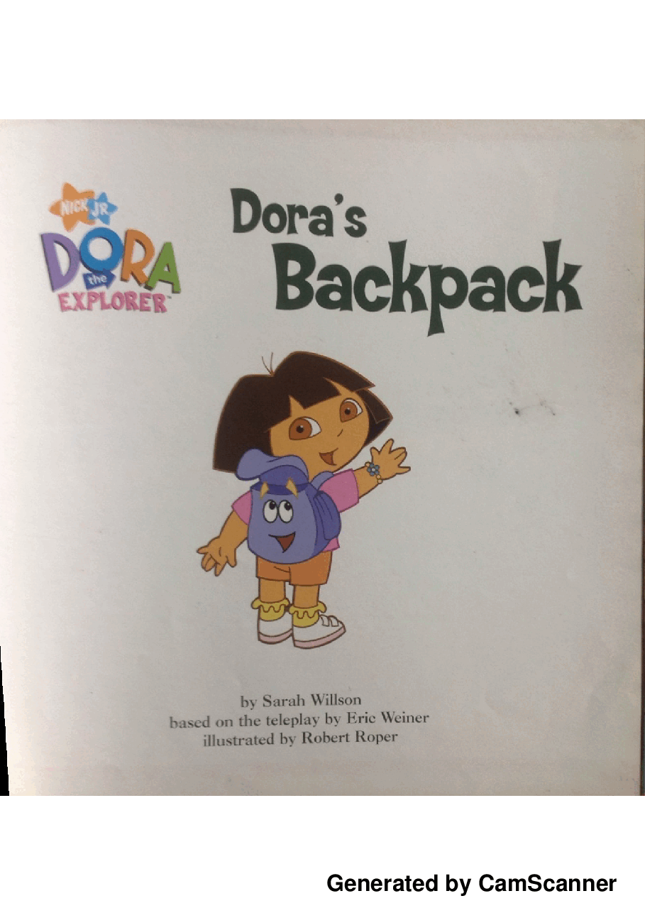36本爱探险的朵拉英文绘本Dora's Backpack20130913122525649.pdf，第3页预览