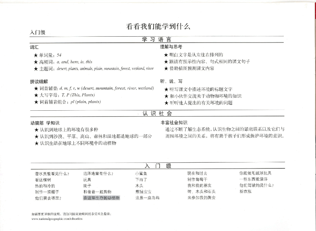 国家地理少儿百科入门级Emergent10 plants and animals live here 课文.pdf,第2页预览