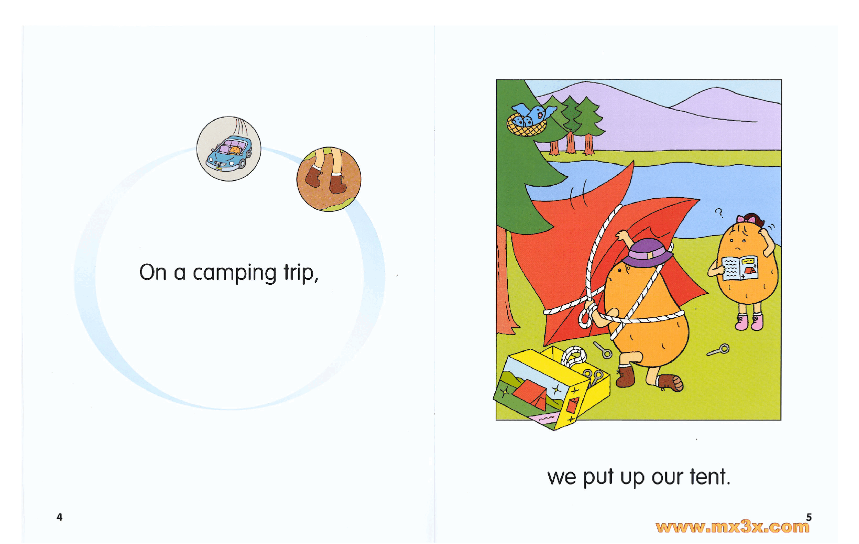 牛津马铃薯小子英文绘本Potato Pals 2B-On a Camping trip.pdf,第4页预览