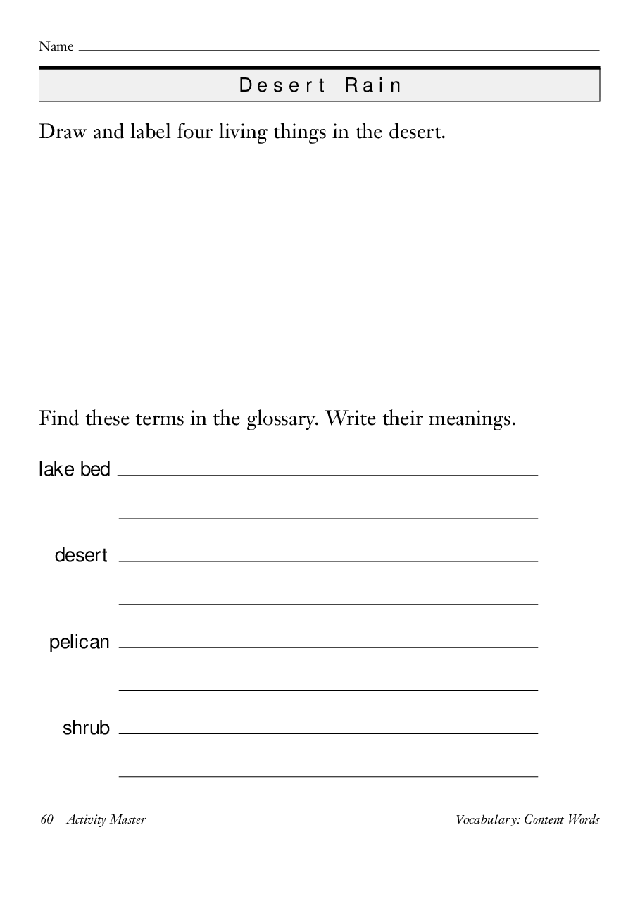 国家地理百科流利级英文绘本Fluent21 desert rain 教学指导.pdf,第3页预览