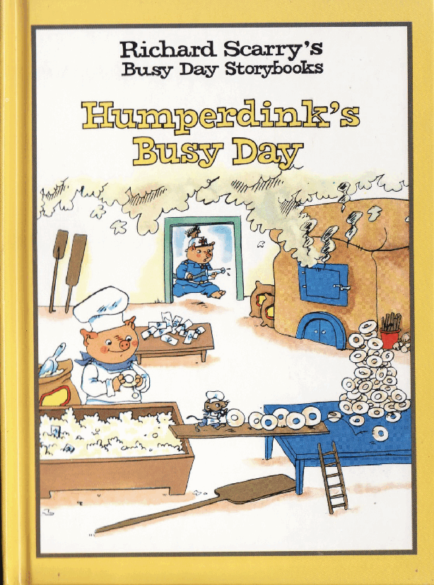 理查德斯凯瑞忙忙碌碌镇系列绘本16册[Richard Scarry]Humperdink's Busy Day.pdf，第1页预览