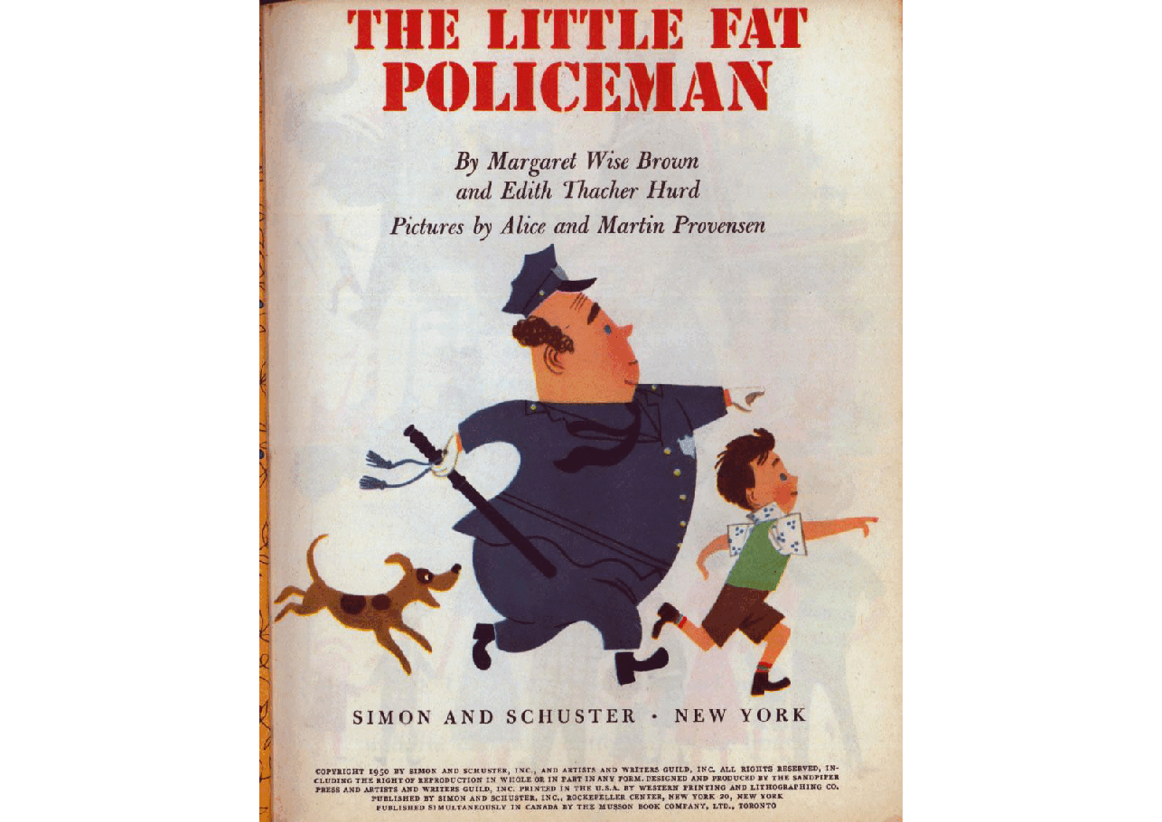 名家精选英语绘本Little Golden Book 0091 - The Little Fat Policeman (1950) (Freckled Derelict).pdf,第2页预览