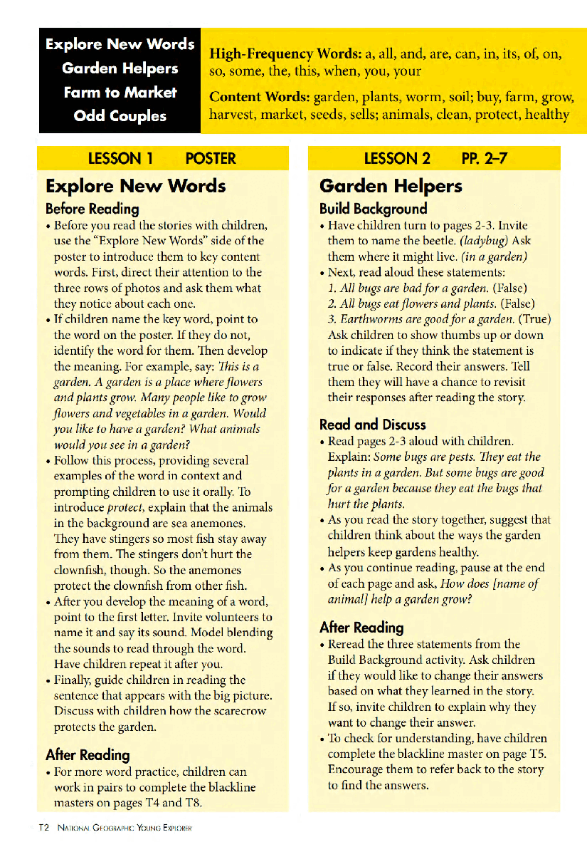 美国国家地理幼儿版september-young-explorer-teacher-guide.pdf,第2页预览