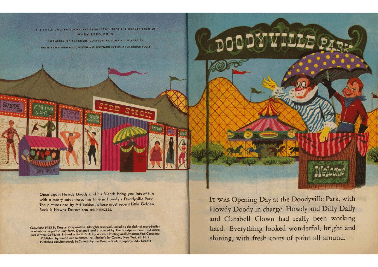 名家精选英语绘本Little Golden Book 0172 - Howdy Doody in Funland (1953) (goldengems).pdf，第3页预览