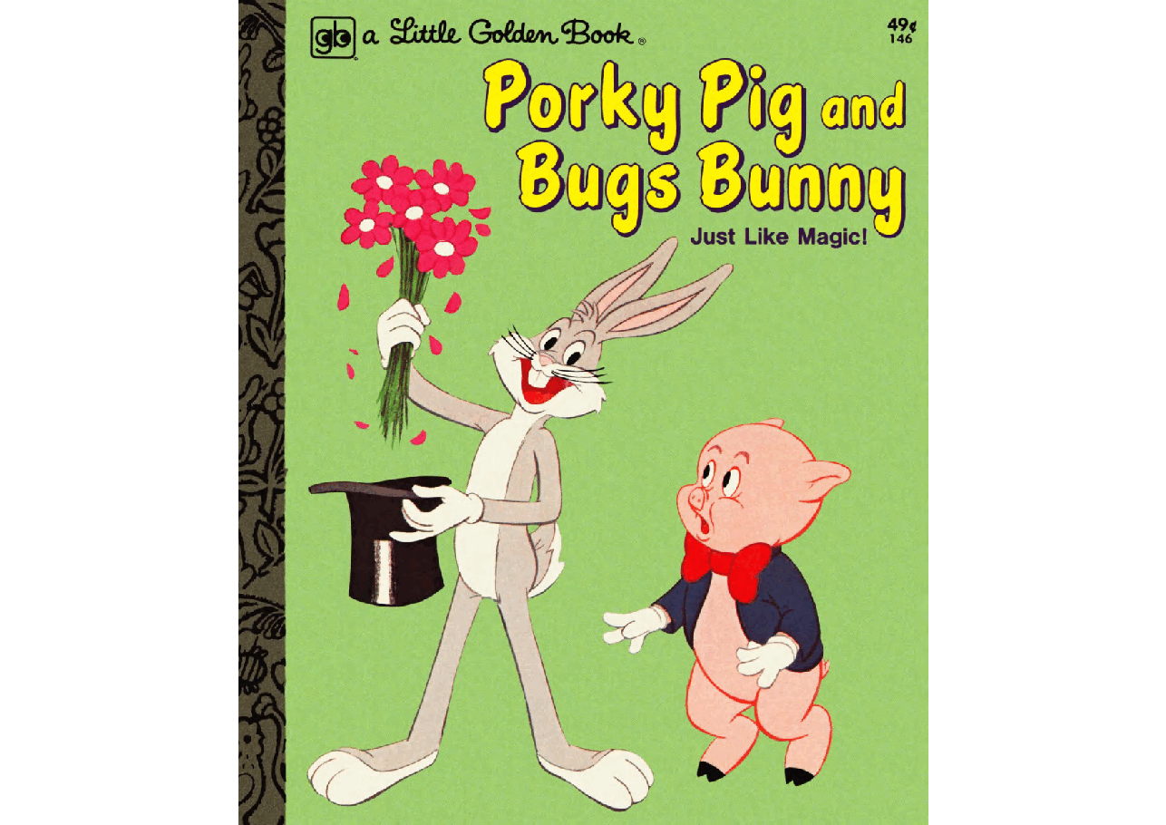 名家精选英语绘本Little Golden Book 0146 - Porky Pig and Bugs Bunny - Just Like Magic! (1976) (c2c) (Oldschool-DREGS).pdf,第1页预览