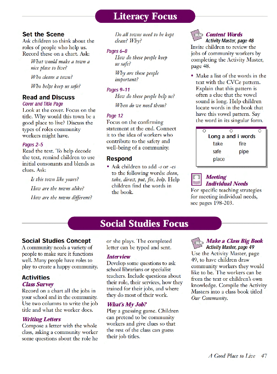 国家地理少儿百科提高级Early08 A Good Place to Live 教学指导.pdf,第2页预览