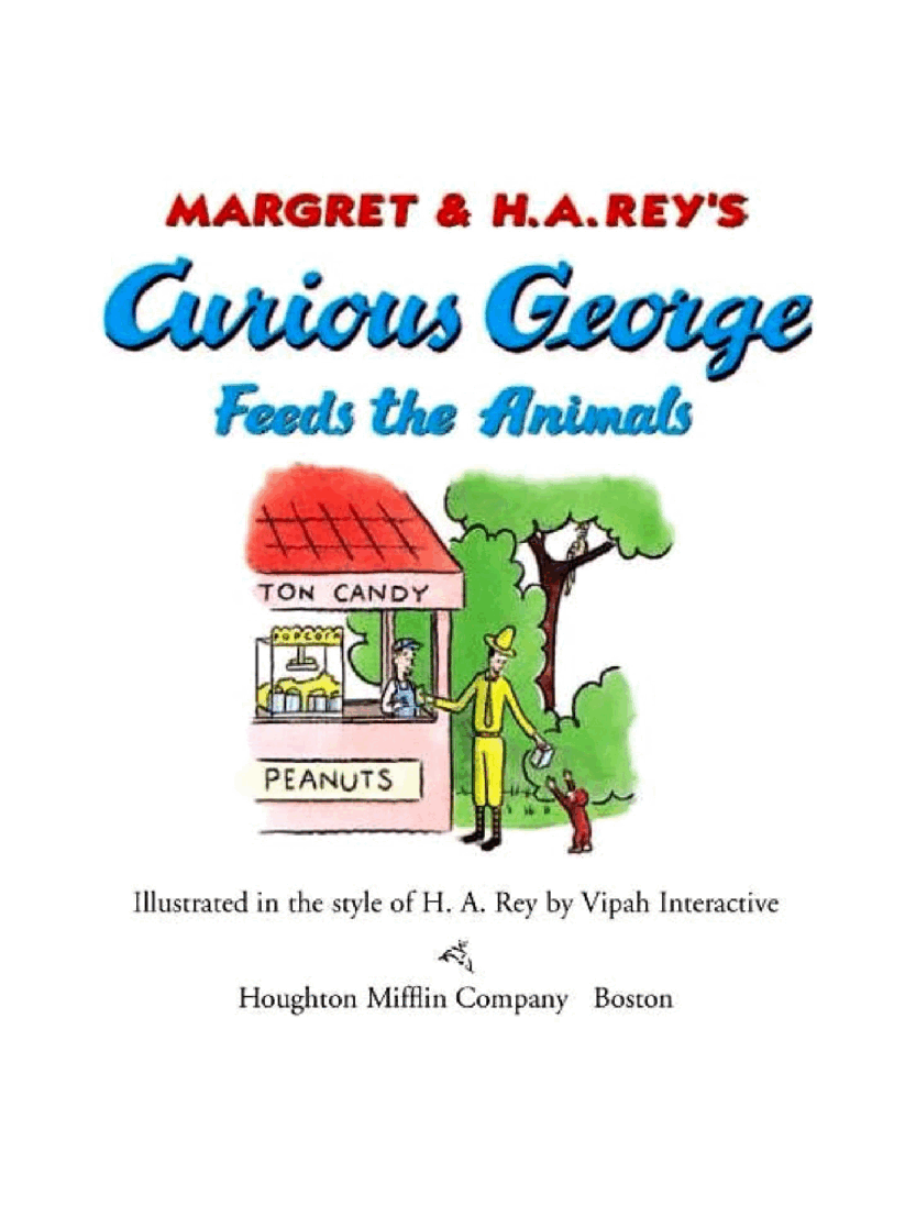 好奇的乔治英文绘本系列Curious George Feeds the Animals原版.pdf,第1页预览