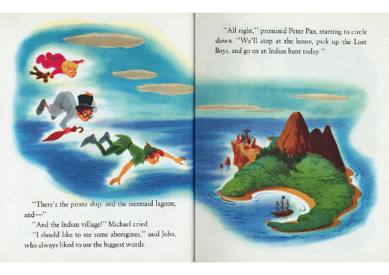 名家精选英语绘本A Little Golden Book D026 - Walt Disney's Peter Pan and the Indians (1952) (goldengems).pdf,第4页预览