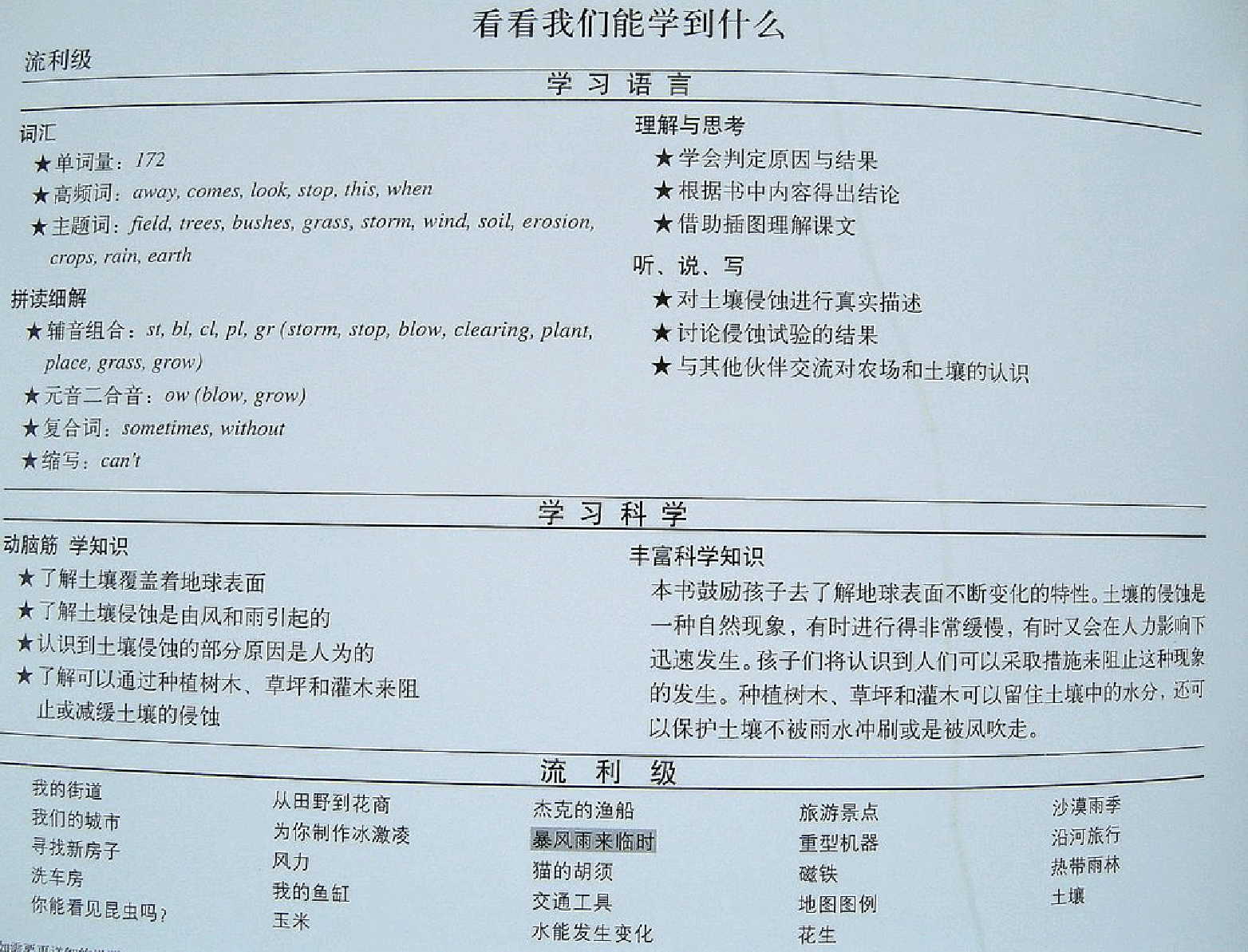 国家地理百科流利级英文绘本Fluent12 when a storm comes 课文.pdf,第2页预览