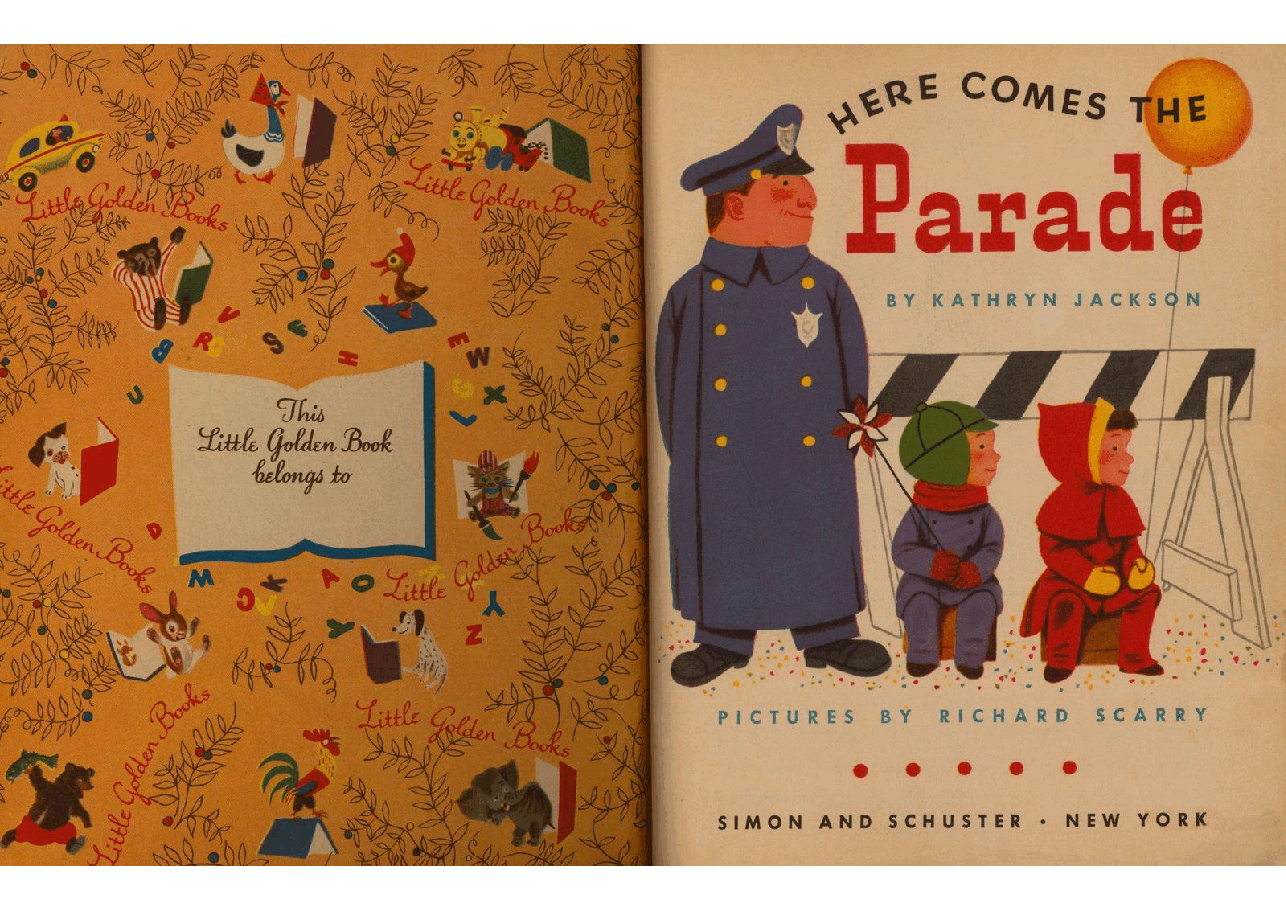 名家精选英语绘本Little Golden Book 0143 - Here Comes The Parade (1951) (Richard Scarry) (goldengems).pdf,第2页预览