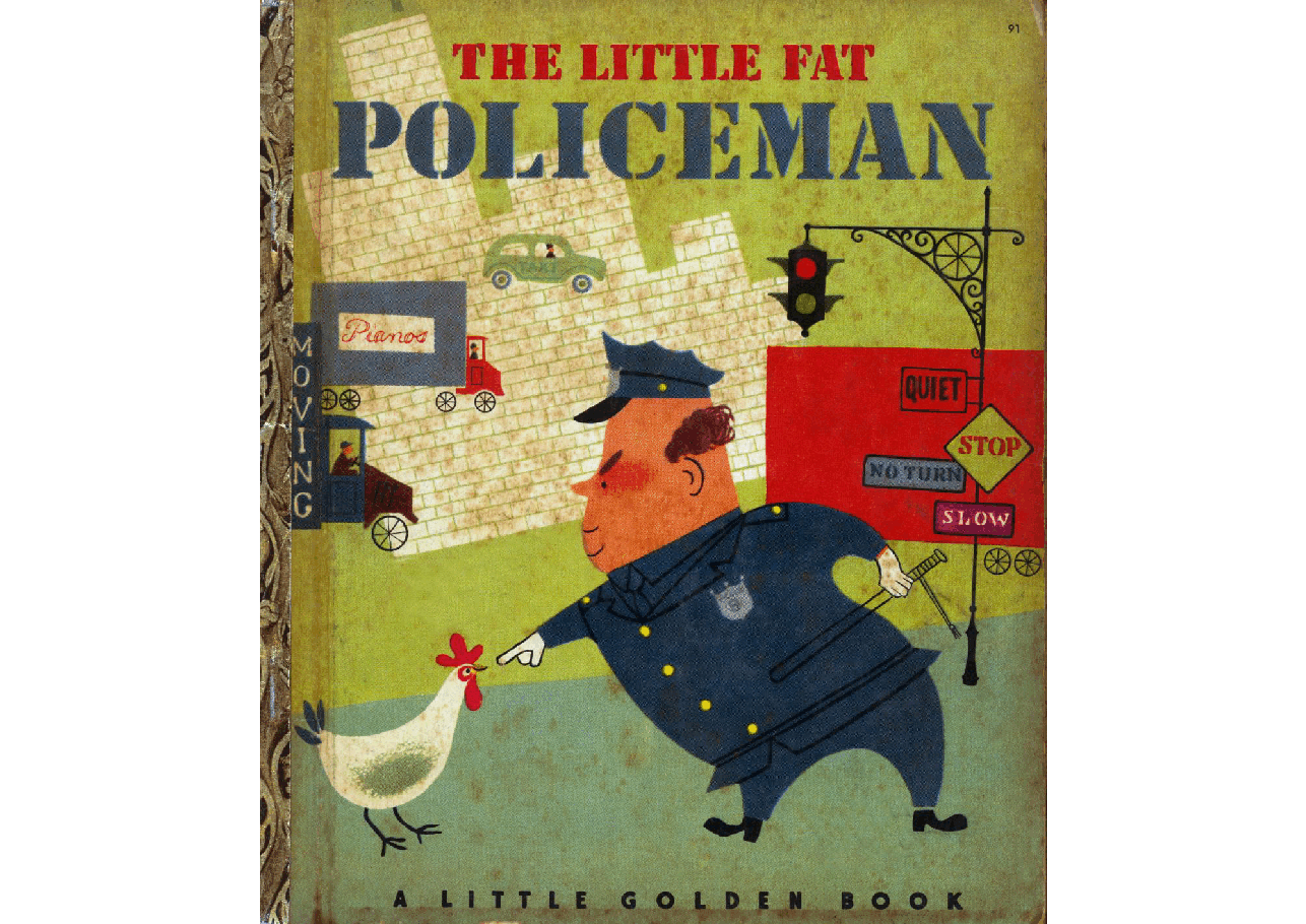 名家精选英语绘本Little Golden Book 0091 - The Little Fat Policeman (1950) (Freckled Derelict).pdf,第1页预览