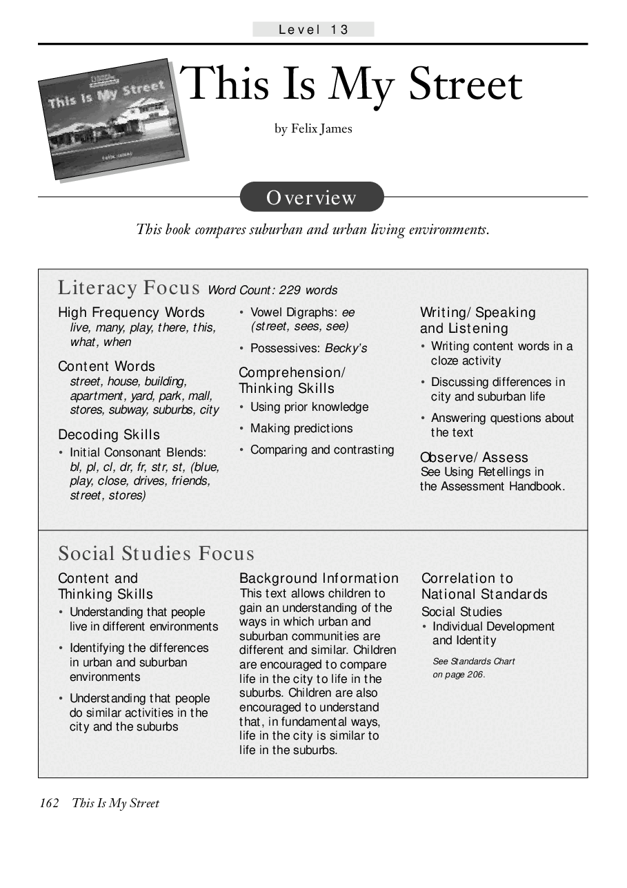国家地理百科流利级英文绘本Fluent01 this is my street 教学指导.pdf,第1页预览