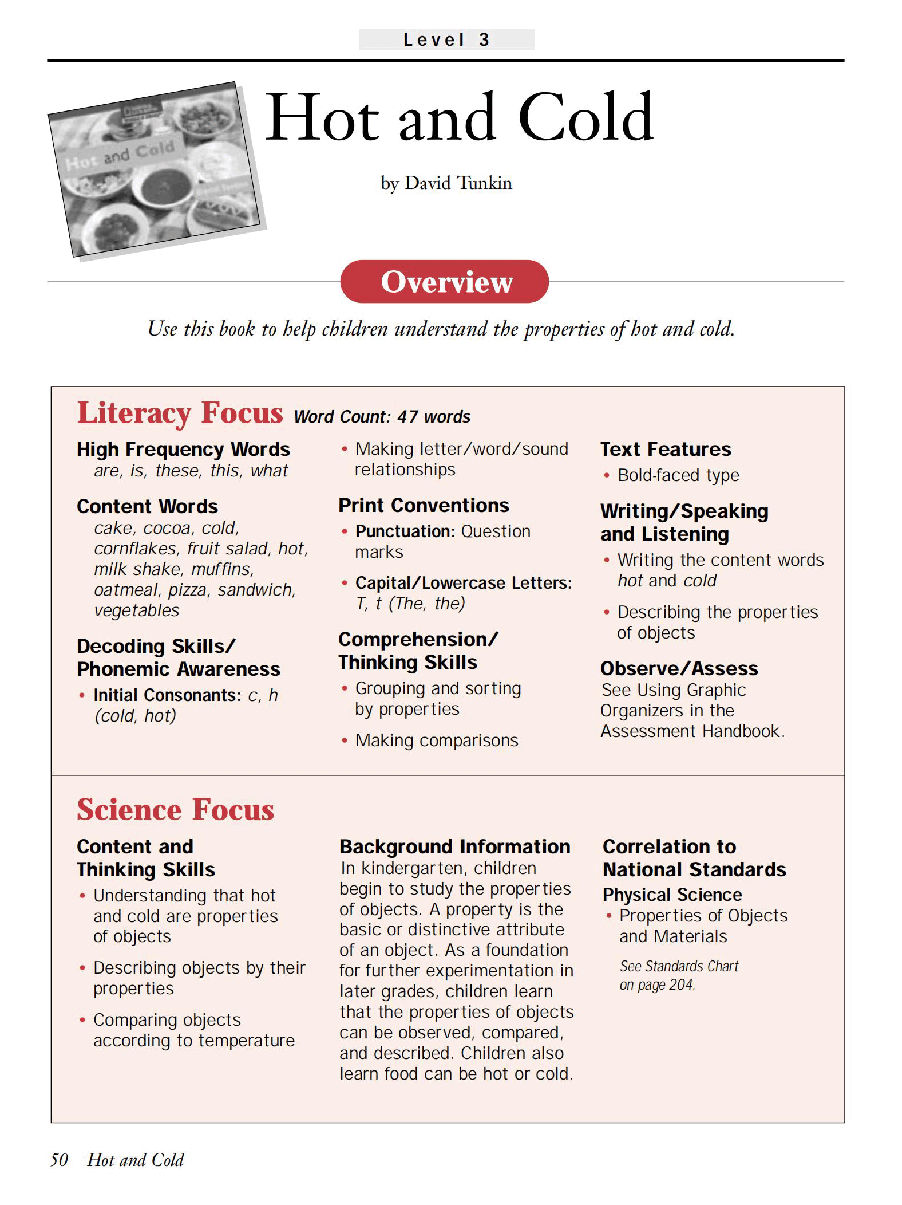 国家地理少儿百科入门级Emergent03 hot and cold 教学指导.pdf,第1页预览