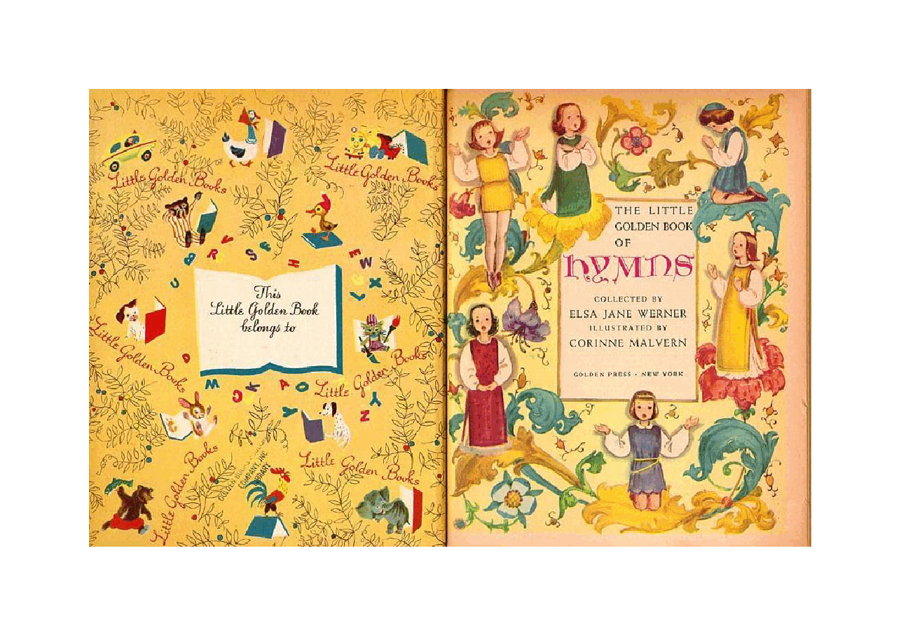 名家精选英语绘本Little Golden Book 0392 Hymns.pdf，第2页预览