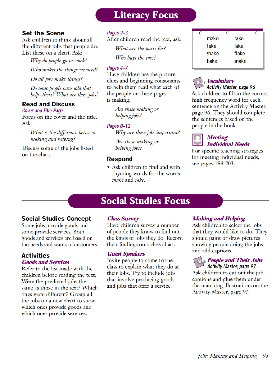 国家地理少儿百科提高级Early07 Jobs Making and Helping 教学指导.pdf,第2页预览