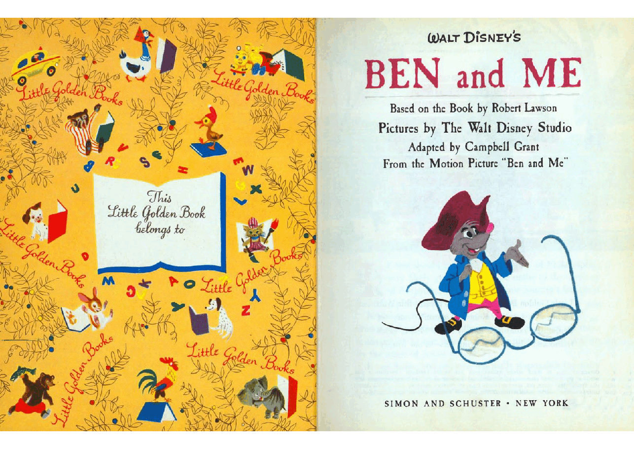 名家精选英语绘本A little Golden book Walt Disney's Ben and Me (1954) (Little Golden Book) (goldengems).pdf，第2页预览